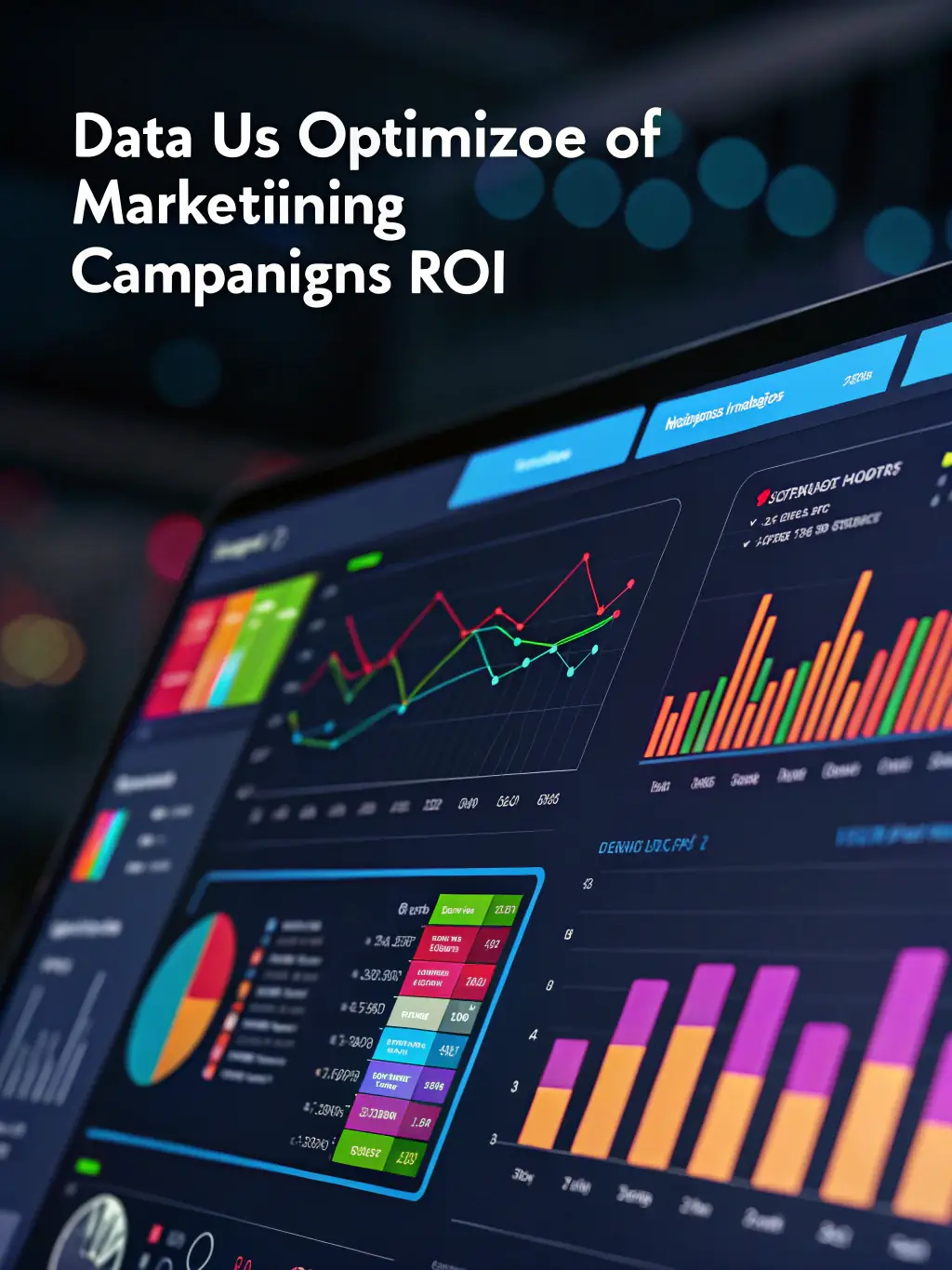 A dynamic graphic showing ad performance metrics, such as click-through rates and conversion rates, on various digital platforms.