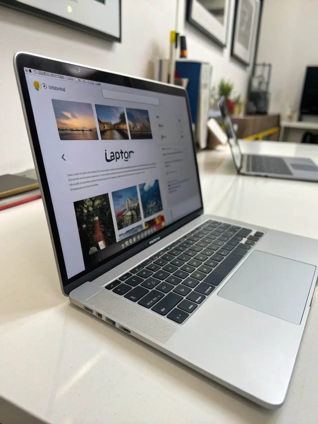 A sleek, modern website design mock-up on a laptop screen, reflecting ZARX Agency's expertise in creating visually appealing and conversion-optimized websites.