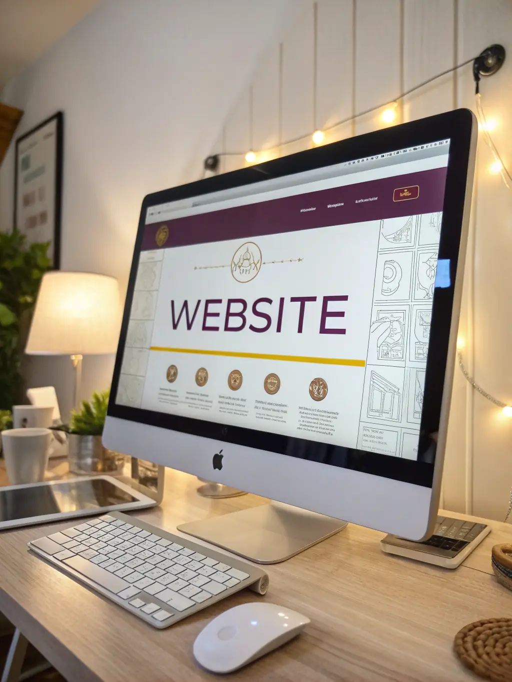 A visually appealing website design with clear calls-to-action and user-friendly navigation, reflecting the guide's principles of effective website design for conversions.